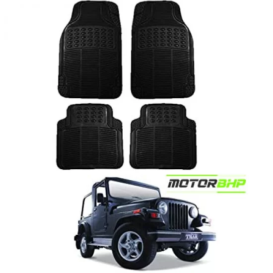 Buy Mahindra Thar Premium Quality Car Rubber Floor Mat Black