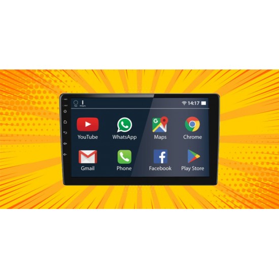 Ford Figo Aspire Android Car Stereo Motorbhp Edition (2GB/16 GB) with Night Vision Camera & Frame