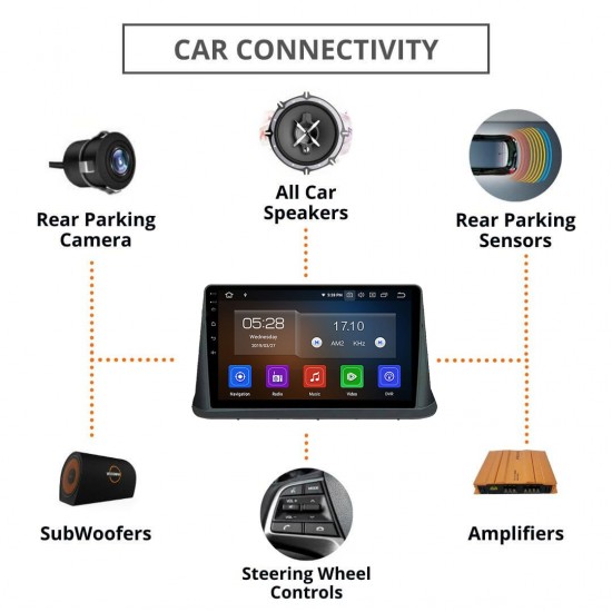  Tata Safari DSP Android Car Stereo & Apple Carplay 2gb Ram+32gb ROM with Canbus