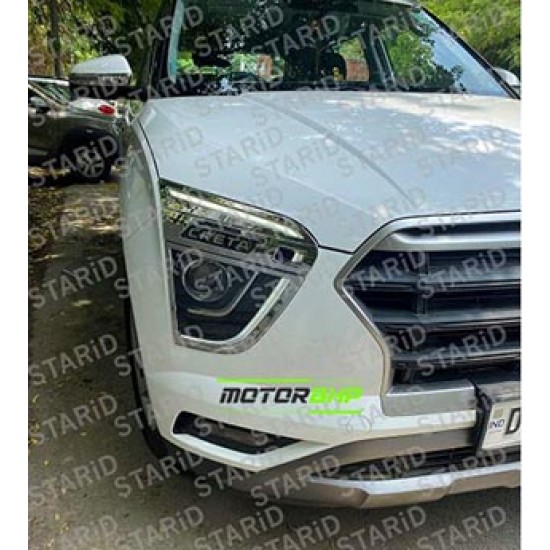 Hyundai Creta 2020 Front Headlight Chrome