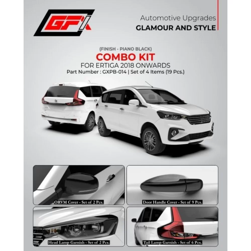 Ertiga car chrome deals accessories