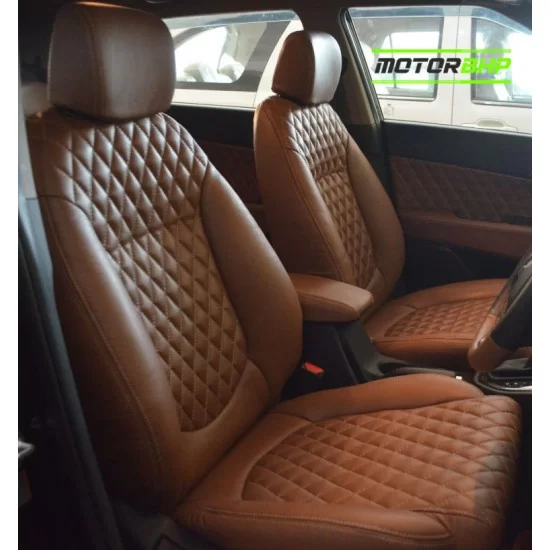 Buy Motorbhp Nappa Leatherette Seat Covers Custom Fit Brown