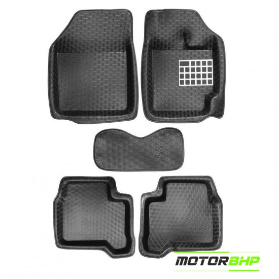 4.5D Universal Car Floor Mat Black - Hyundai Alcazar by Motorbhp