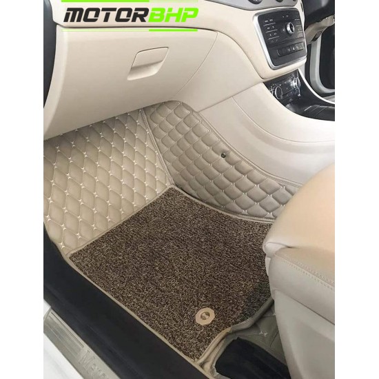 7D Car Floor Mat Beige - Ford New Endeavour by Motorbhp