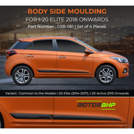 Hyundai i20 Elite Body Side Moulding (2018 onwards)