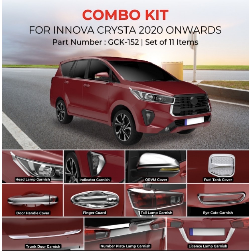 Buy Toyota Innova Crysta Combo Kit Accessories Online Shopping ...