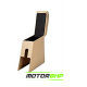 Maruti Suzuki Brezza (2020 Onwards) Custom Fitted Wooden Car Center Console Armrest - Beige
