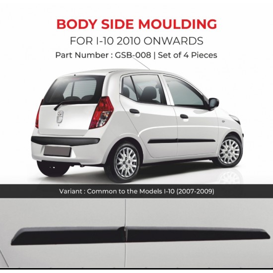 Hyundai i10 Body Side Moulding (2010-Onwards)