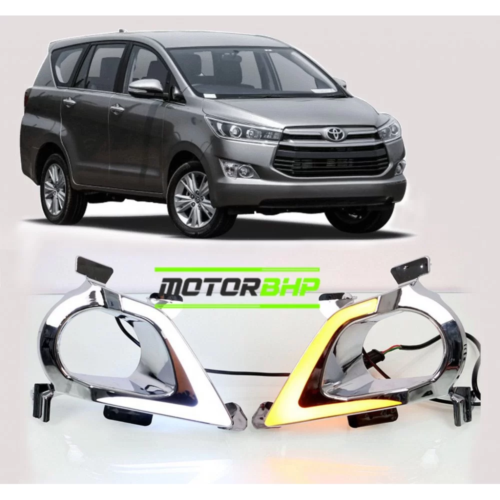 Buy Toyota Innova Crysta Front LED DRL Light Accessories ...