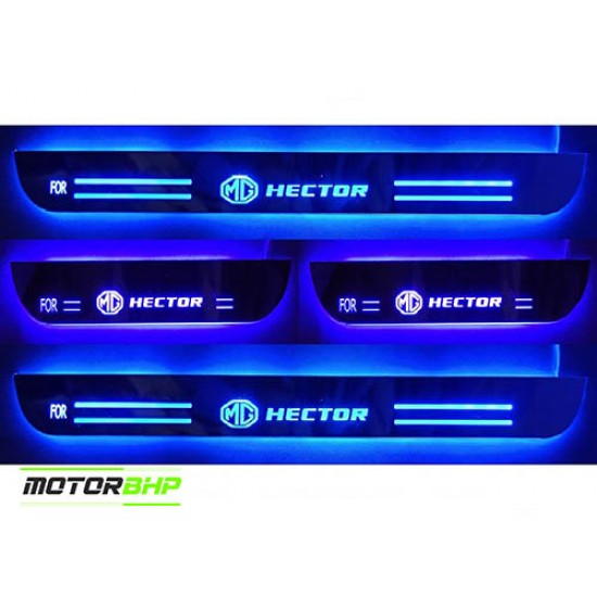  MG Hector LED Door Foot Step Sill Plate
