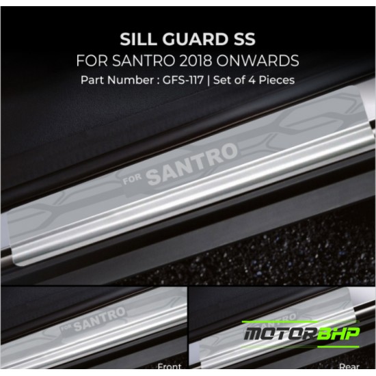 Hyundai Santro Stainless Steel Sill Guard Foot Step (2018 Onwards)