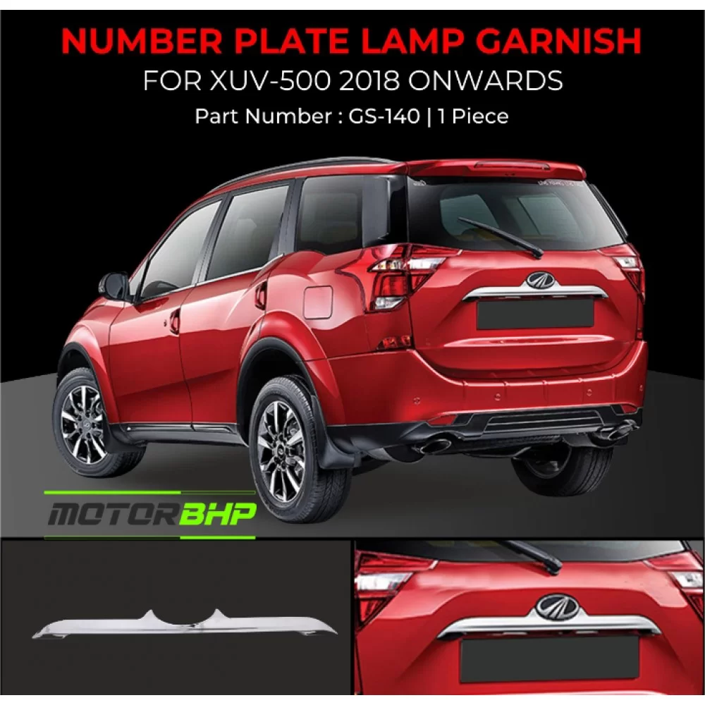 Buy Mahindra XUV500 Number Plate Garnish Car Accessories ...