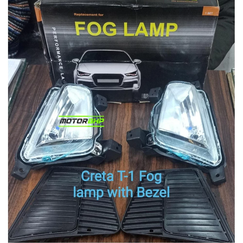 Buy Hyundai Creta Fog Light With Bezel (2015-2017)Car Accessories ...