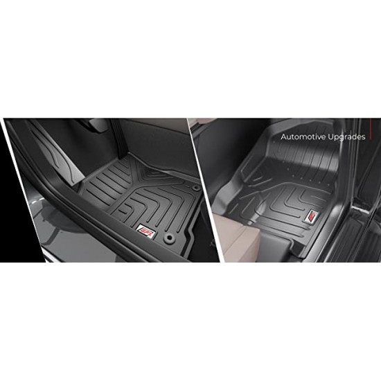 GFX Premium Life Long Car Floor Foot Mats For Renault Kiger (2021-Onwards) Automatic Black