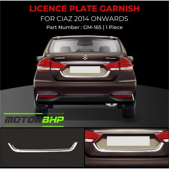 Buy Maruti Suzuki Ciaz Licence Plate Garnish Car Accessories ...