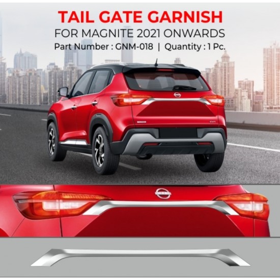 Nissan Magnite Tail Gate Garnish Chrome (2021-onwards)