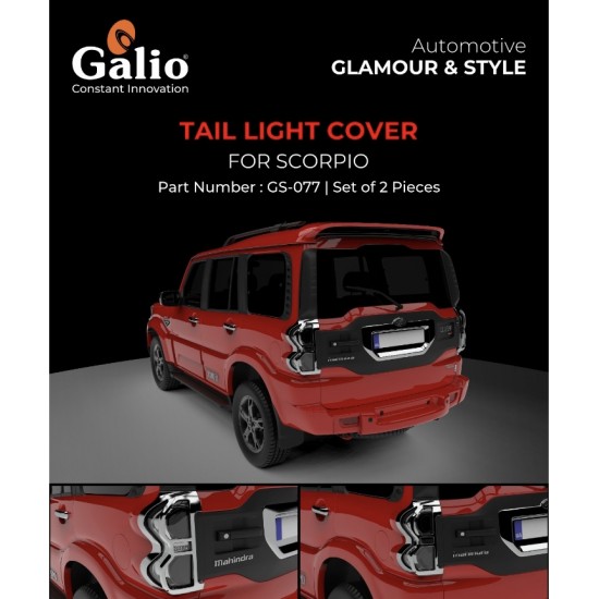  Mahindra Scorpio Tail Light Chrome Cover (2014-2017 Onwards)