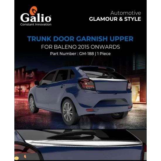 Baleno rear online chrome garnish