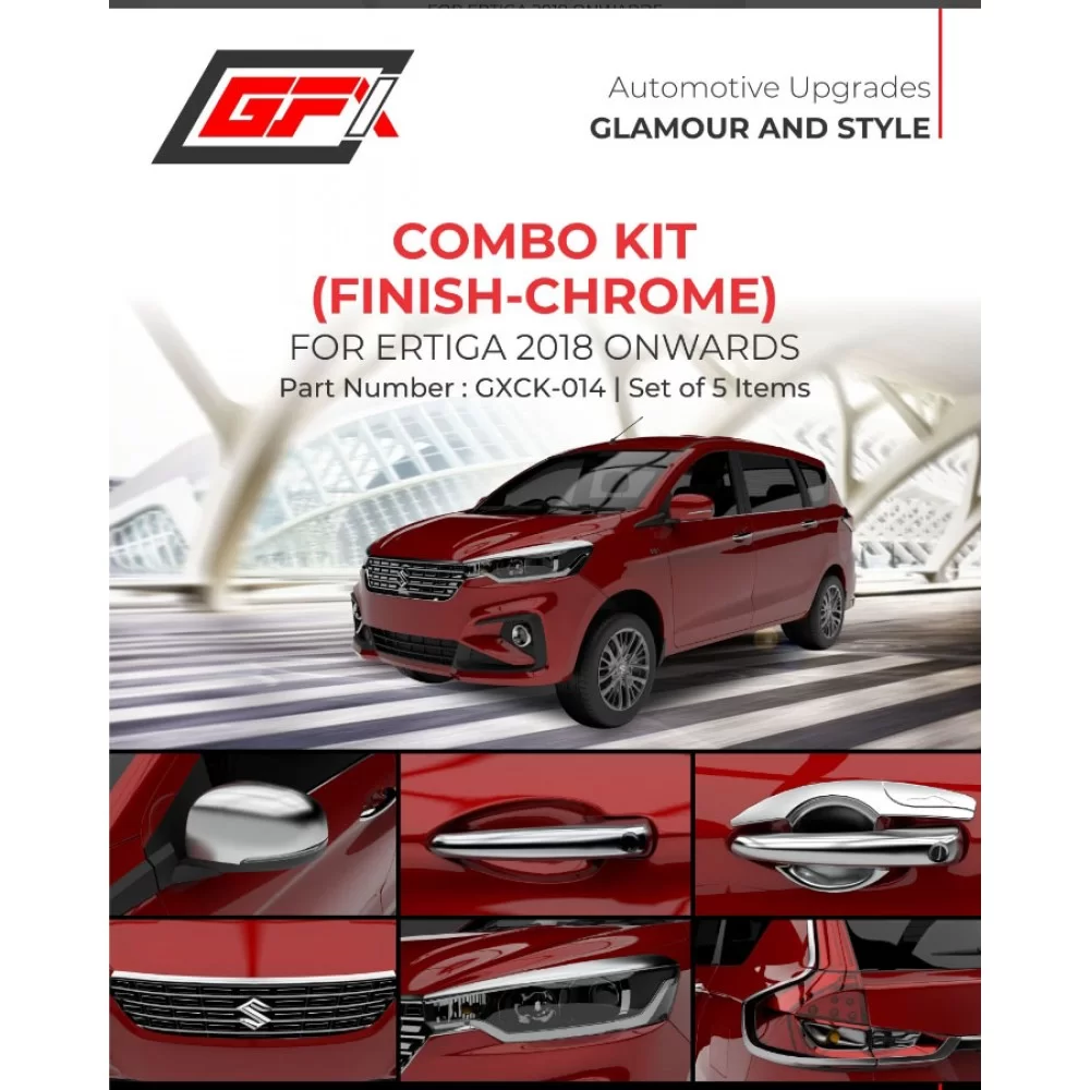 Ertiga chrome kit deals price